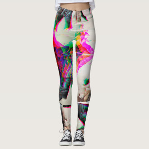 Löv steg leggings