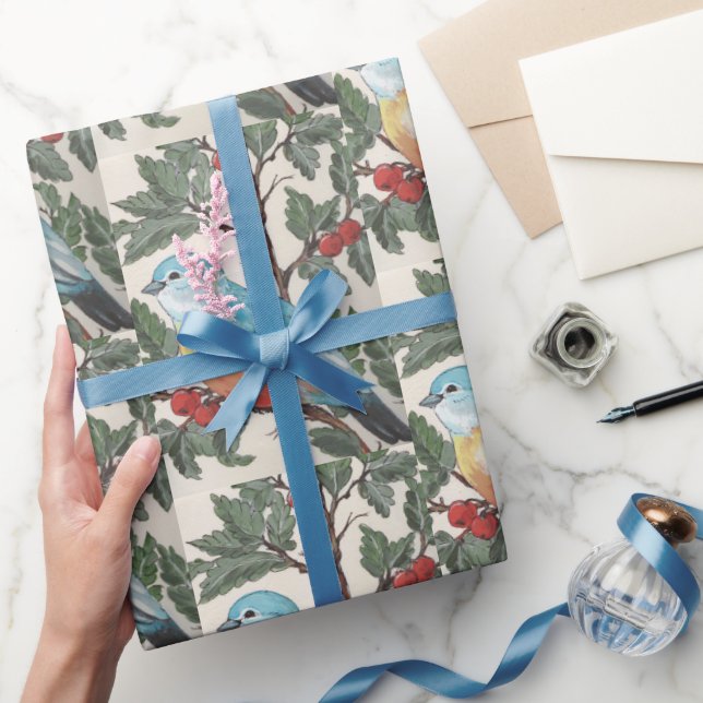 Löv Teal Gift Wrap Presentpapper (Gifting)