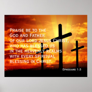 Lov till Gud och Fader till vår Herre Jesus Poster