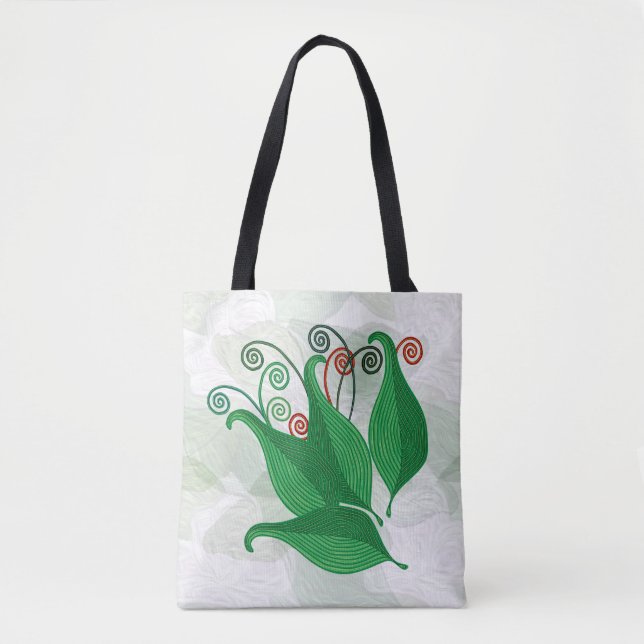 Löv Tote Bag Tygkasse (Framsida)