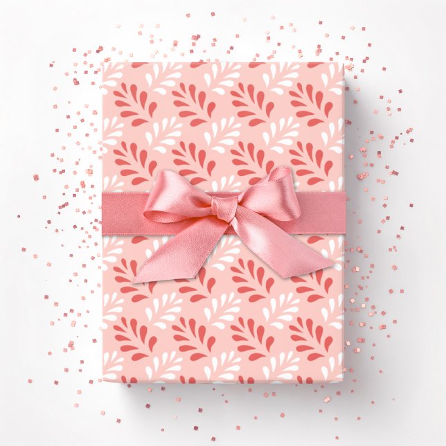 Löv Trivs Staket i Flamingo Presentpapper (Skapare uppladdad)