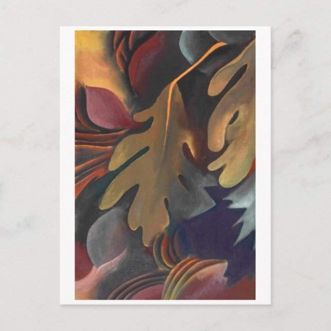 Löv under Vatten | Georgia O'Keeffe | Vykort (Framsida)