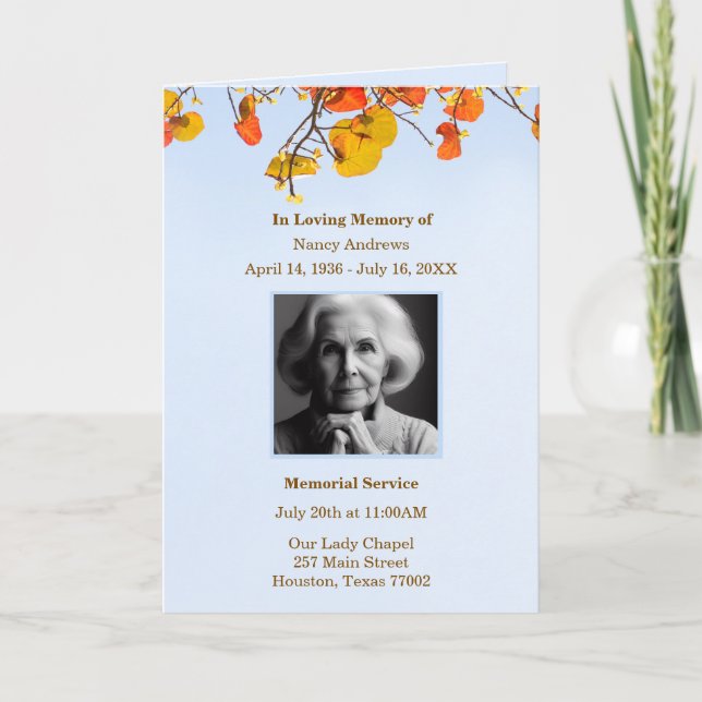 Löv - utskrift av funktionsminneslista program (Framsida)