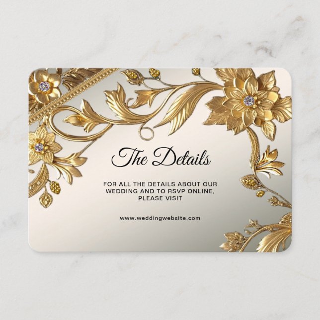 Löv-Vågigt-Blommigt--detaljkopplingskort Tilläggskort (Framsida)