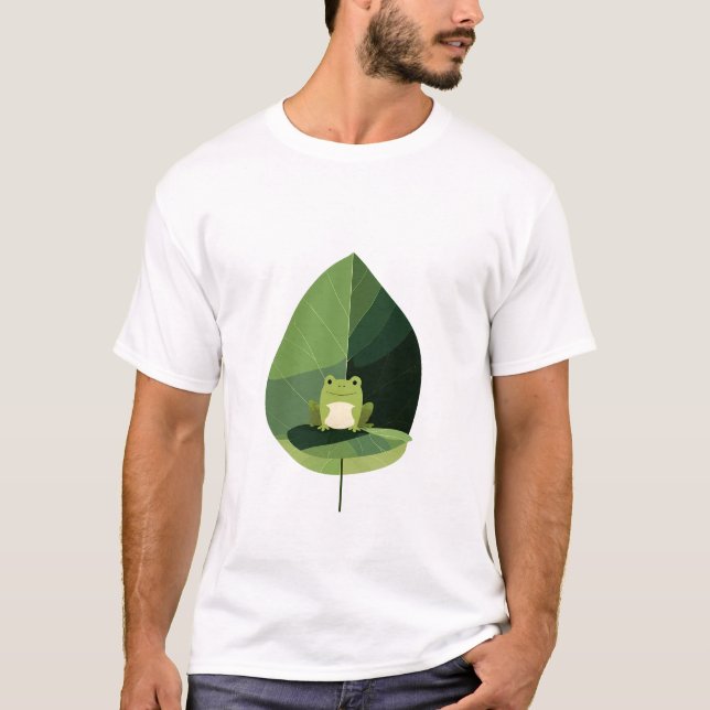 Löv Vakande Groda T Shirt (Framsida)