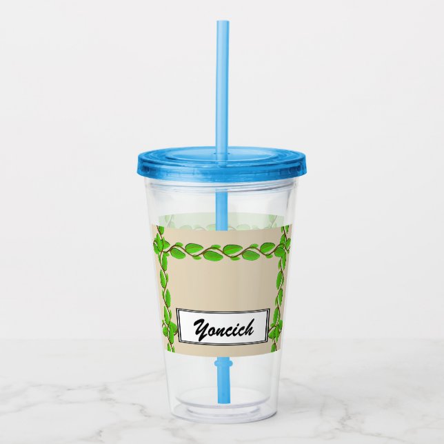 Löv Vine Gräns av Kenneth Yoncich Take Away Mugg (Framsida)