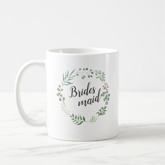 Löv Wandeans botaniska Greenery | Bridesmaid Kaffemugg (Vänster)