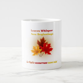 Löv Whisper - Bilingual Autumn Mugg Jumbo Mugg