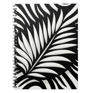 Löv Zebra ränder stil Anteckningsbok