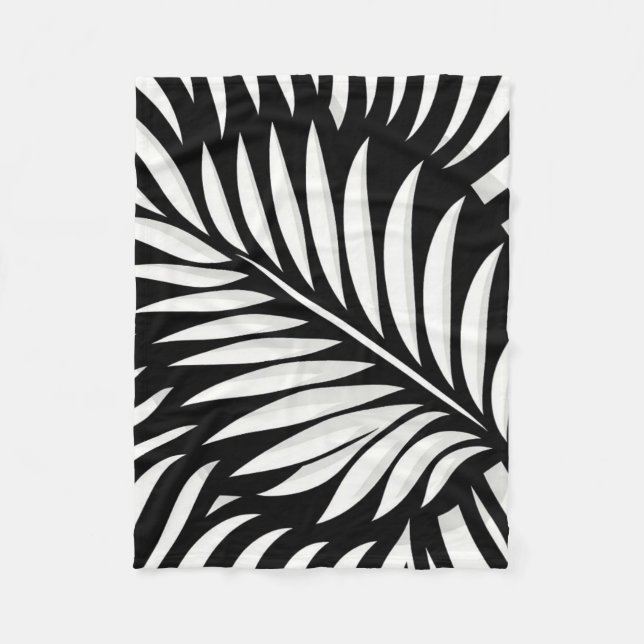 Löv Zebra ränder stil Fleecefilt (Framsidan)