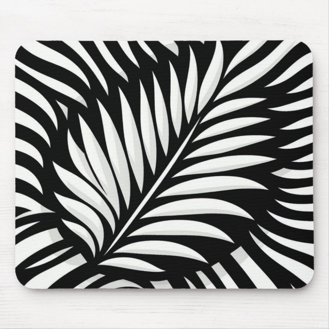 Löv Zebra ränder stil Musmatta (Framsidan)