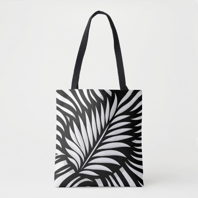 Löv Zebra ränder stil Tygkasse (Framsida)