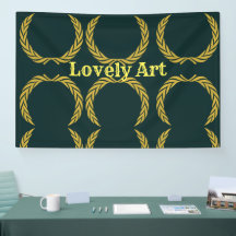 Lova Art-text namn med Gult Krona-bild