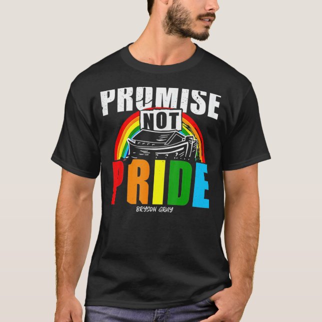 Lova inte Pride Bryson Grått 1 T Shirt (Framsida)