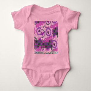 Lova Kärlek Heart Motif Art-utskrift Tee