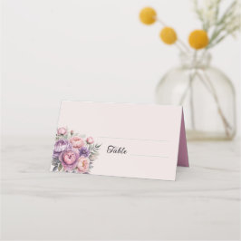 Lova pastellkort för Blommigt Bord Tält Placeringskort