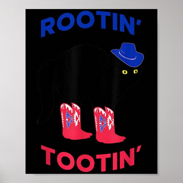 Lovable Cowboy Cat, Rootin Tootin Cat  Poster (Framsidan)