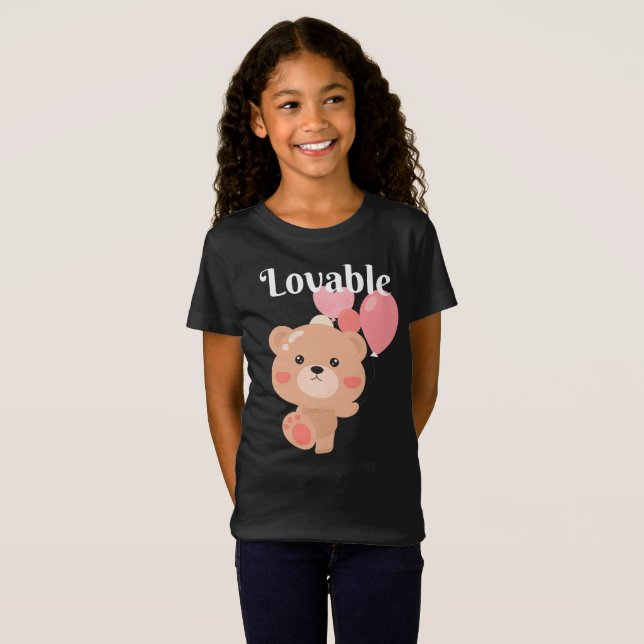 Lovable Girls Bra Jersey T-Shirt (Hel framsida)