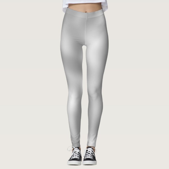 Lovable Grått Classic Shaded White Leggings (Framsida)