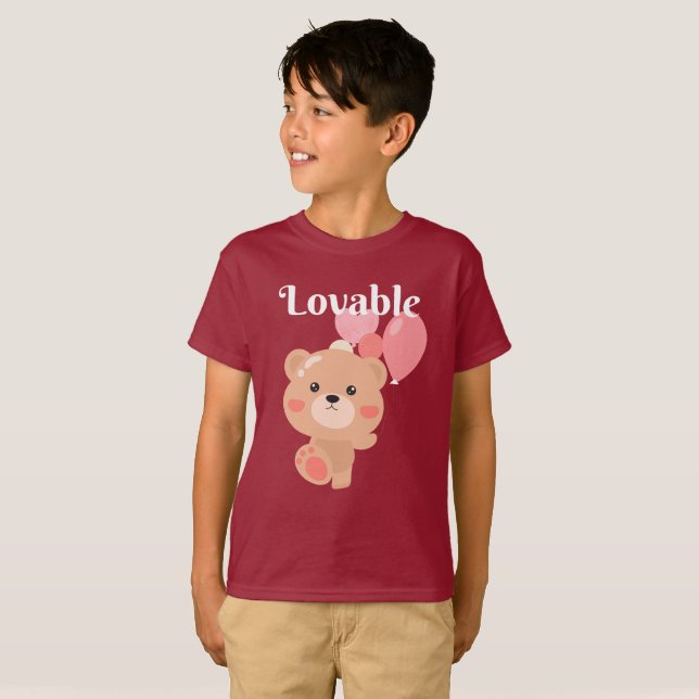 Lovable Kids Basic T-Shirt (Hel framsida)