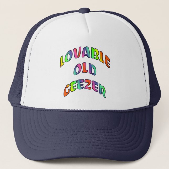 Lovable Old Geezer Caps and Hats Truckerkeps (Framsida)
