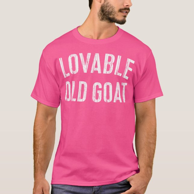 Lovable Old Goat T Shirt (Framsida)