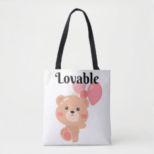 Lovable Shoulder Tote Tygkasse