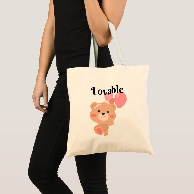 Lovable Tote Bag Tygkasse (Framsida (produkt))