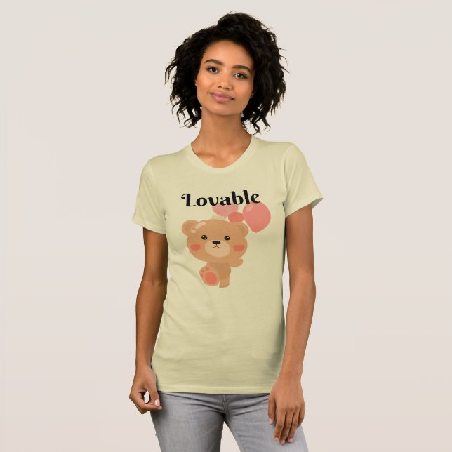Lovable Women's Slim Fit T-Shirt (Hel framsida)