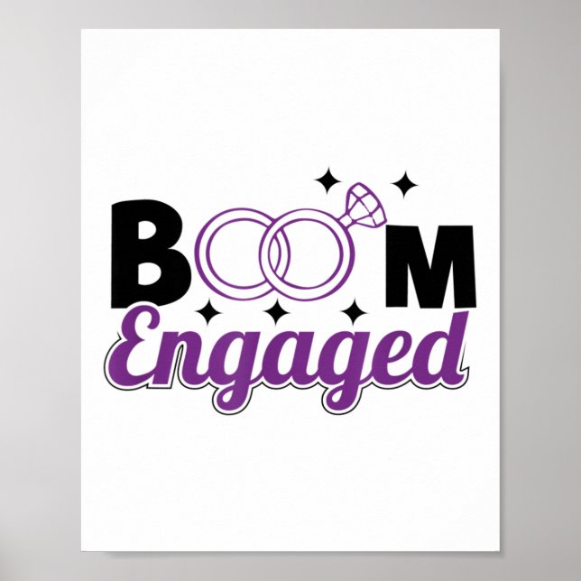 Lovad Bride and Groom Faith _ Bröllop Gift Enga Poster (Framsidan)