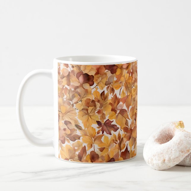 Lövaktiga Nyanser Av Färg Kaffemugg (Med munk)