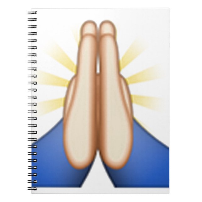 lovande emoji anteckningsbok med spiral (Framsidan)