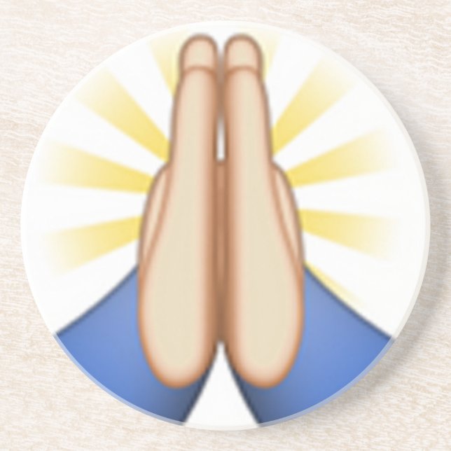 lovande emoji underlägg sandsten (Framsidan)