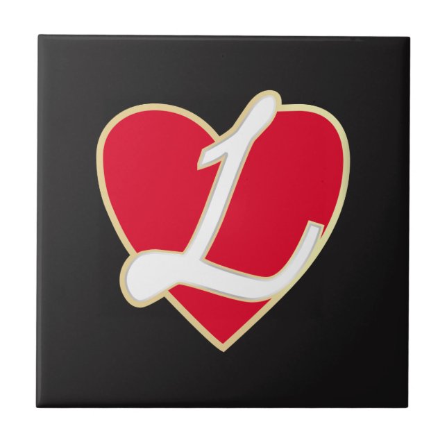 Lovande hjärta kakelplatta (Framsidan)