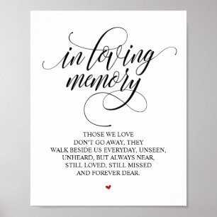 Lovande minne i vårt hjärtsminneskort poster