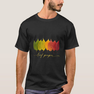 Lövbetraktande höstlöv Fall Löv Färger Nyanser T Shirt