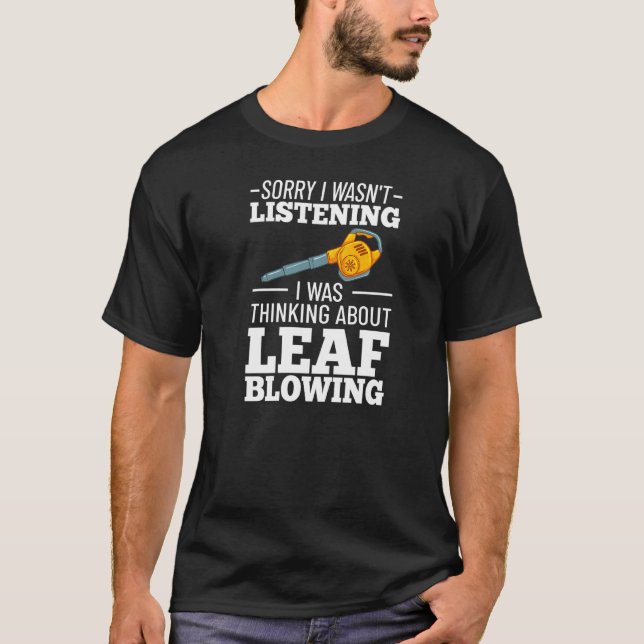 Lövblåsare Elektrisk lövblåsningsmaskin för trädgå T Shirt (Framsida)