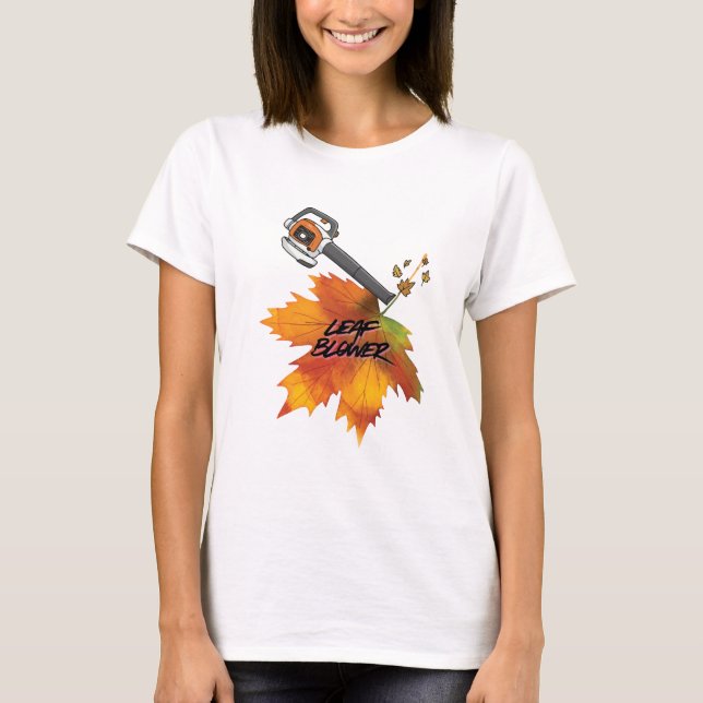 Lövblåsarkostym för hösten t shirt (Framsida)