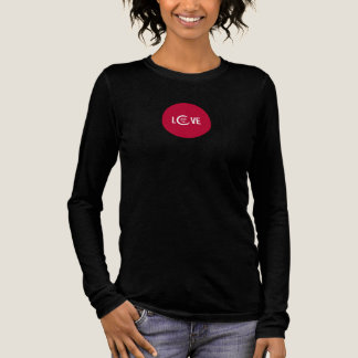 LOVE 愛 Röd cirkel T Shirt