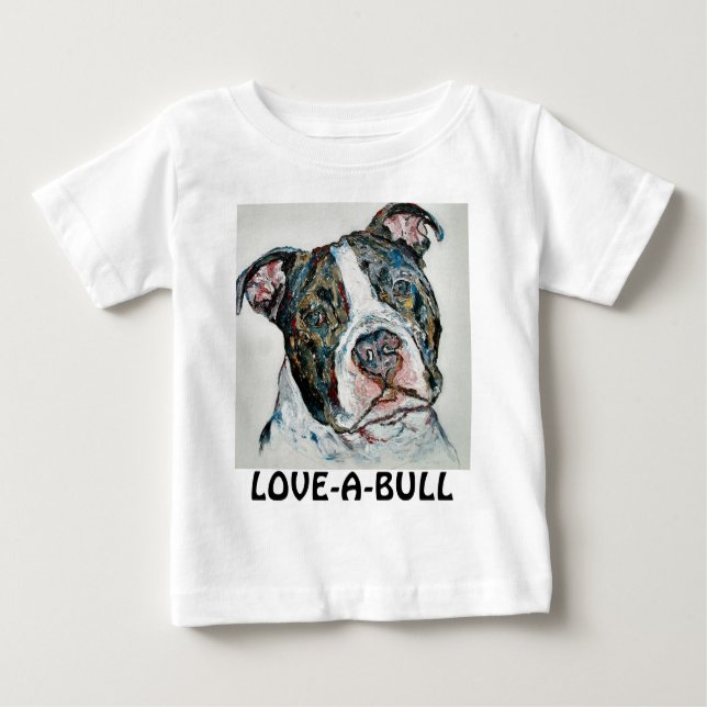 LOVE--A-BULLSPÄDBARNSKJORTA TEE (Framsida)