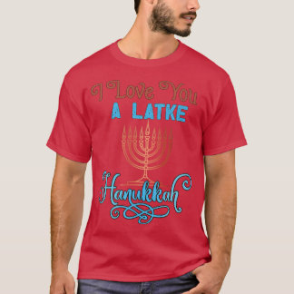 Love A Latke Hanukkah Menorah Nine Candles Funny P T Shirt