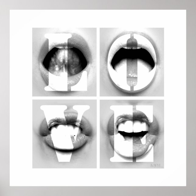 LOVE / A Portrait of Phonetic Emotion Poster (Framsidan)