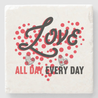 Love All Day, Every Day: Stylish Coasters Stenunderlägg