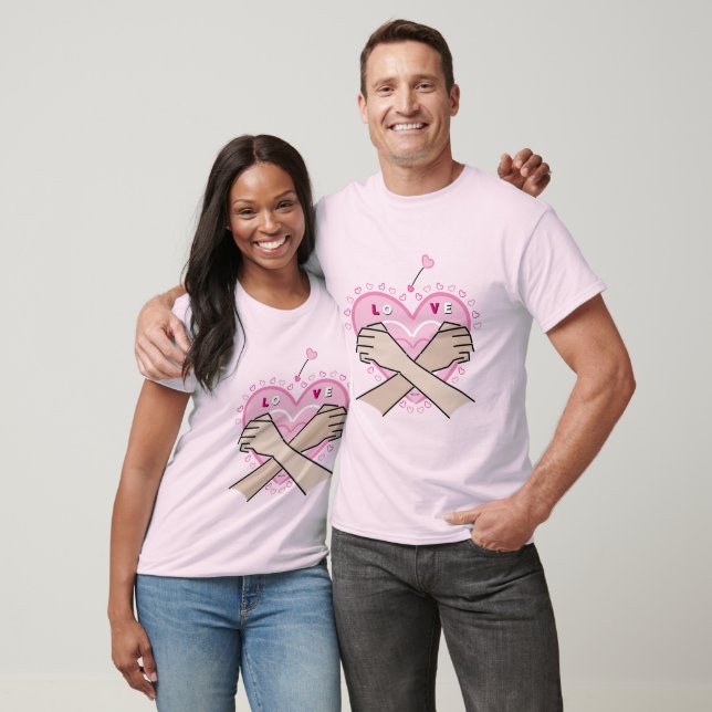 LoVe, AmOr in Sign Language T Shirt (Unisex)