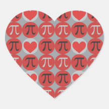 Love and Hearts Pi © - Söta Pi-dagspresentklisterm