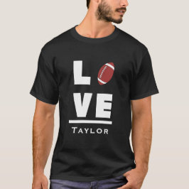 Love And Live American Football Sports Fan T Shirt
