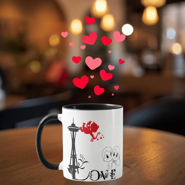 Love and Monument Personalized Mug Mugg (Skapare uppladdad)