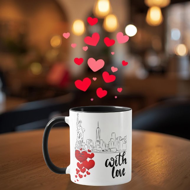 Love and Monument Personalized Mug Mugg (Skapare uppladdad)