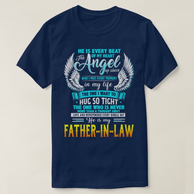 Love And Remembered Every Single Day He Is My Fath T Shirt (Design framsida)