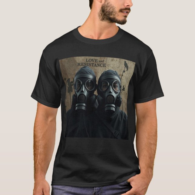 LOVE AND RESISTANCE Contemporary Graphic T Shirt (Framsida)